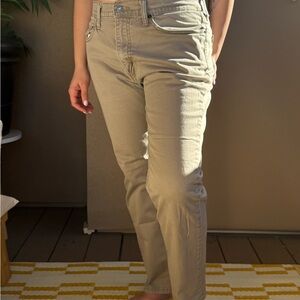Levi's Straight-Leg Jeans in Light Beige